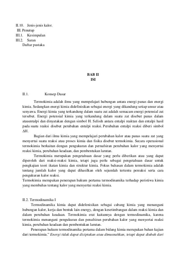 makalah termokimia